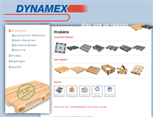 Tablet Screenshot of paletten.dynamex.ch