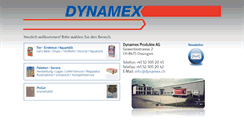 Desktop Screenshot of dynamex.ch